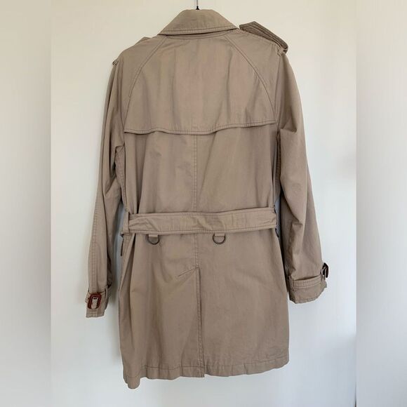 BURBERRY vintage belted khaki brown trench coat size medium - Picture 10 of 10